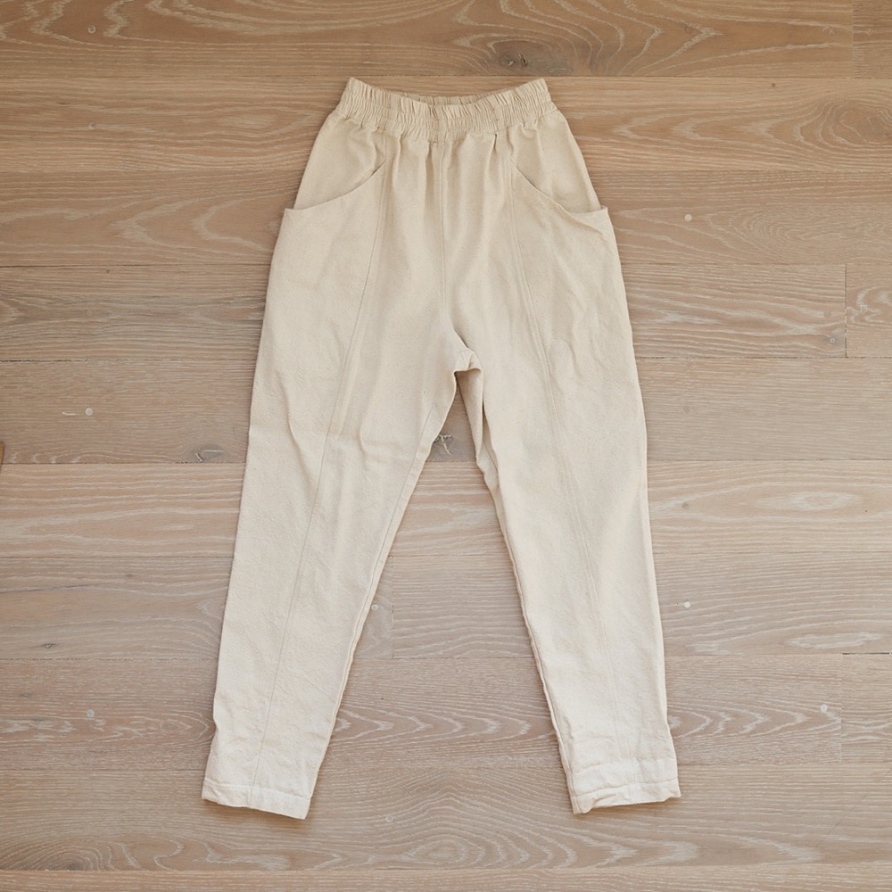 Elizabeth Suzann Canvas Clyde Work pants - Cream